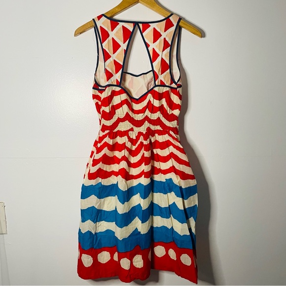 anthropologie | we love vera | high seas open back mini dress - Picture 5 of 11